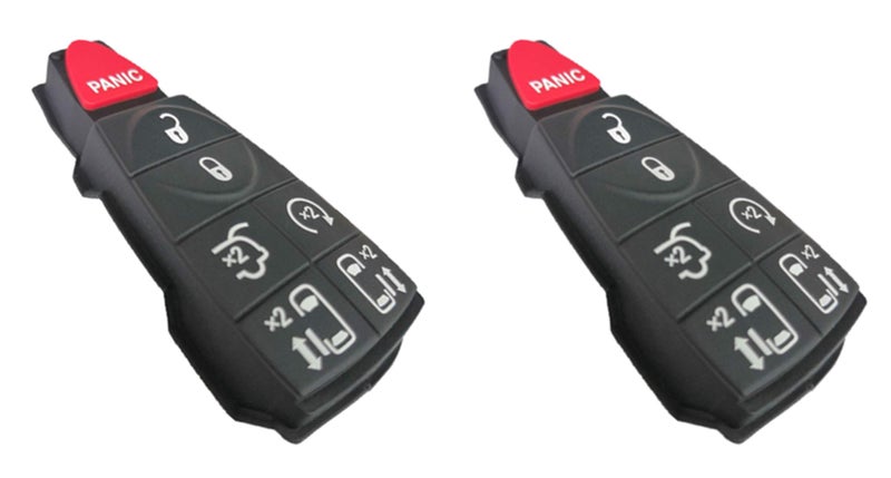 KAWIHEN Key Fob Skin Replacement for 2008-2015 Town and Country 2008-2019 Dodge Grand Caravan IYZ-C01C M3N5WY783X 56046708AB - Image 1